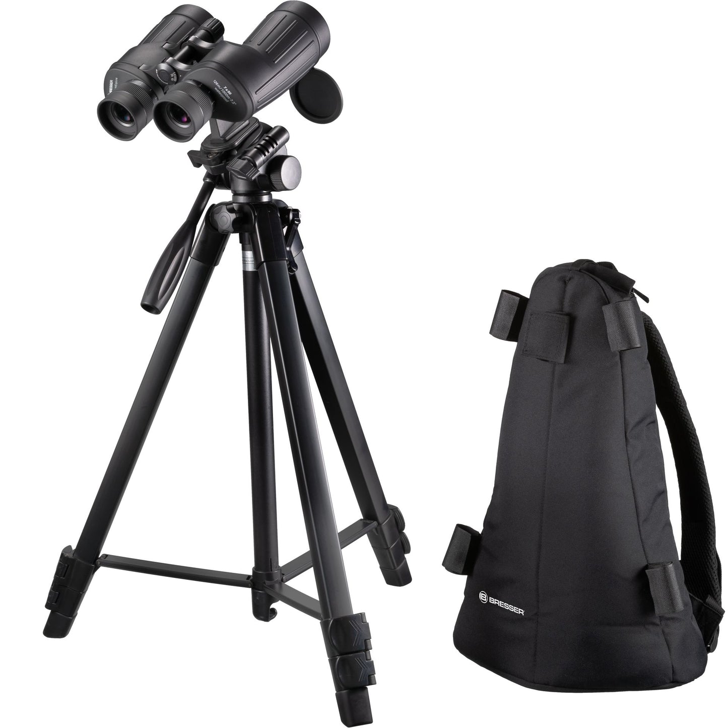 BRESSER NightExplorer 15x70 Astronomy-Binoculars + Tripod and Carry Rucksack Bundle